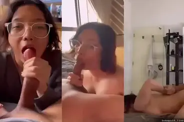 Bokep SMA Kacamata Doyan Ngisep Kontol Gede